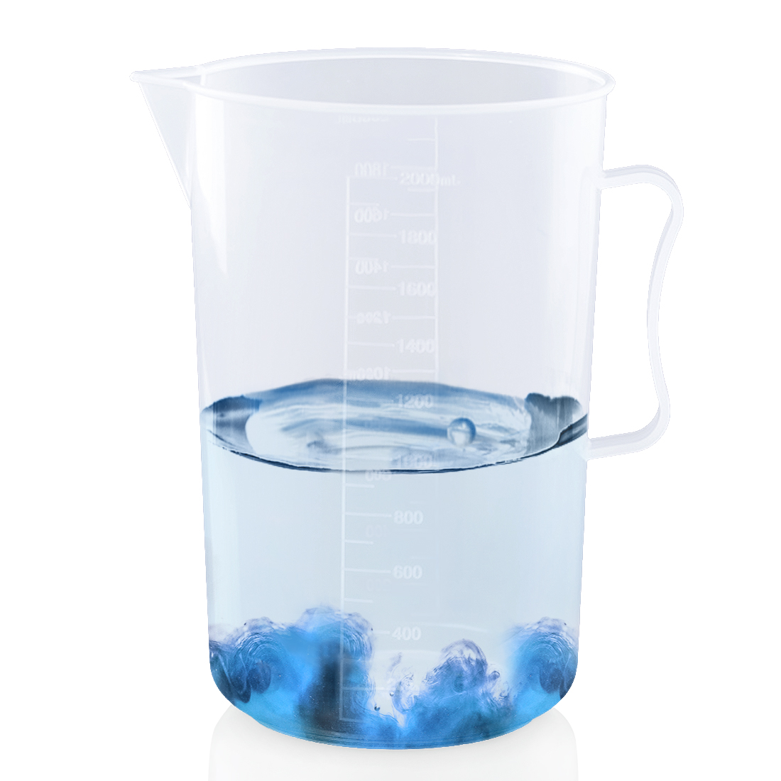 Kalevel Polypropylene Measuring Pitcher Beakers Plastic Graduated Cups