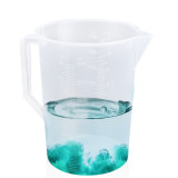 Kalevel Graduated Beaker 500ml 1000ml 2000ml 3000ml 5000ml Clear Plastic Measuring Cups Pitcher Graduated Measuring Beaker Container Lab Kitchen Measuring Cups Tools with Handle and Spout