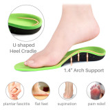 Kalevel Arch Support Shoe Insert Plantar Fasciitis Orthotic Insoles Flat Feet Sports for Women Kids with Big Toe Separators Relieve Foot Pain (XS)