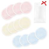 Kalevel 12 Pack Reusable Makeup Remover Pads Bamboo Cotton Rounds Washable Makeup Remover Pads Cloths for Face and Eyes with Bag