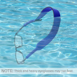 Kalevel 2pcs Eyewear Retainer Strap Sports Sunglasses Holder Neoprene Floating Glasses Straps Adjustable Eyeglass Cord for Running Swimming (Blue)
