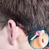 Kalevel Anti Slip Glasses Ear Hook Grip Silicone Eyeglasses Temple Tips Sleeve Eyewear Retainer Sunglasses Ear Holders (Pink, 3 Pairs)