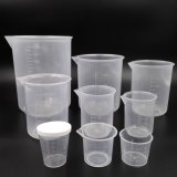 Kalevel 9pcs Plastic Beakers Measuring Cups with Spout Plastic Graduation Cups Graduated Cups Plastic Beaker Measuring Beaker for Liquid Measuring Tools Polypropylene Measuring Cup (200ml-1000ml)