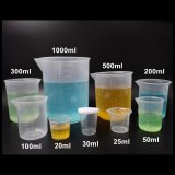 Kalevel 9pcs Plastic Beakers Measuring Cups with Spout Plastic Graduation Cups Graduated Cups Plastic Beaker Measuring Beaker for Liquid Measuring Tools Polypropylene Measuring Cup (200ml-1000ml)