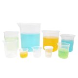 Kalevel 9pcs Plastic Beakers Measuring Cups with Spout Plastic Graduation Cups Graduated Cups Plastic Beaker Measuring Beaker for Liquid Measuring Tools Polypropylene Measuring Cup (200ml-1000ml)