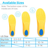 Kalevel Plantar Fasciitis Insoles Memory Function Foam Arch Support Orthotic Shoe Inserts for Women Kids Providing Shock Absorption and Cushioning