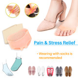 Kalevel 2 Pairs Foot Cushions Metatarsal Foot Sleeve Pads Gel Honeycomb Forefoot Pads for Women Men Mortons Neuroma Bunion