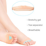 Kalevel Metatarsal Pads Foot Cushions Forefoot Cushion Pain Relief Fabric Metatarsal Sleeve Pads for Women Men Running Sports 2 Pairs