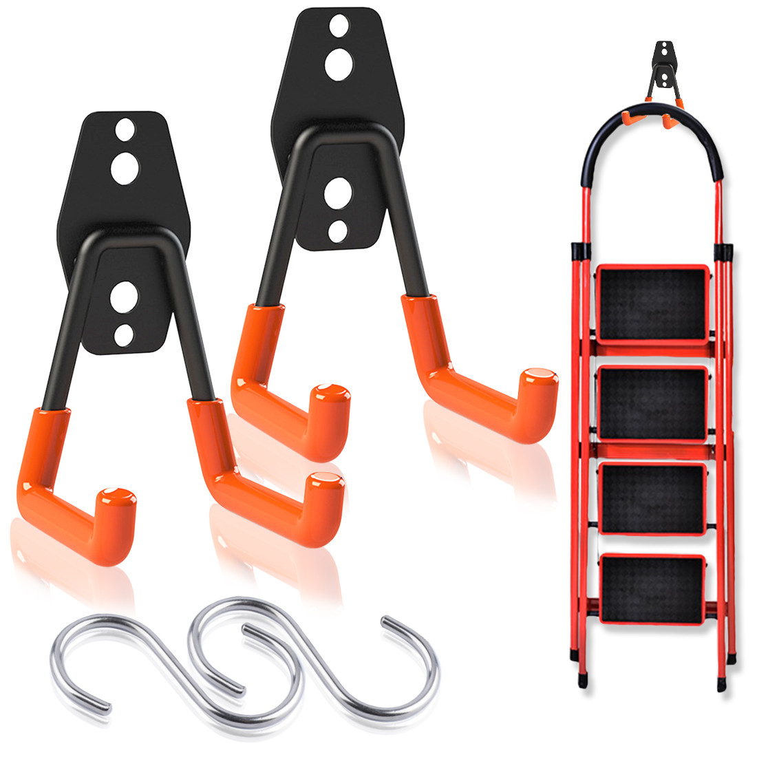 Kalevel 2 Pack Garage Hooks and Hangers Heavy Duty Utility Hooks Tool