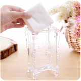 Kalevel Cotton Pads Holder Storage Clear Acrylic Makeup Organizer Cotton Pad Holder Makeup Pad Container Cosmetic Cotton Pad Organizer