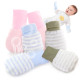 Kalevel Newborn Baby Mittens Girl No Scratch Gloves Cotton Mittens Infant Gloves for Growing Babies 0-12 Months with Non Slip Long Cuff (3 Pairs, Mixed Colors)