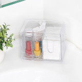 Kalevel Cotton Rounds Holder Organizer Container Acrylic Makeup Brush Dispenser for Bathroom
