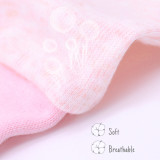 Kalevel Newborn Baby Mittens Girl No Scratch Gloves Cotton Mittens Infant Gloves for Growing Babies 0-12 Months with Non Slip Long Cuff (3 Pairs, Mixed Colors)