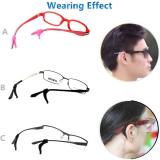 Kalevel Eyeglass Ear Grip Silicone Ear Hooks Holder Ear Grips for Glasses Anti-Slip Ear Grip Hook for Eyeglasses Glasses (3 Pairs 3 Sizes) (Black)