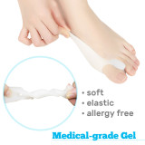Kalevel 2pcs Big Toe Separators Gel Straightener Toe Spreaders Spacers for Hammer Toes Pedicures Bunion Corrector Sleeve Pain Relief for Women Men (Big Toe)