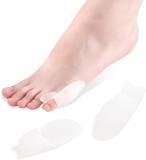 Kalevel 2 Pack Gel Toe Spacers Protectors Bunion Corrector Cushions Guard Pinky Toe Straightener Separators for Overlapping Crooked Hammer Toes Day and Night Use (Little Toe)