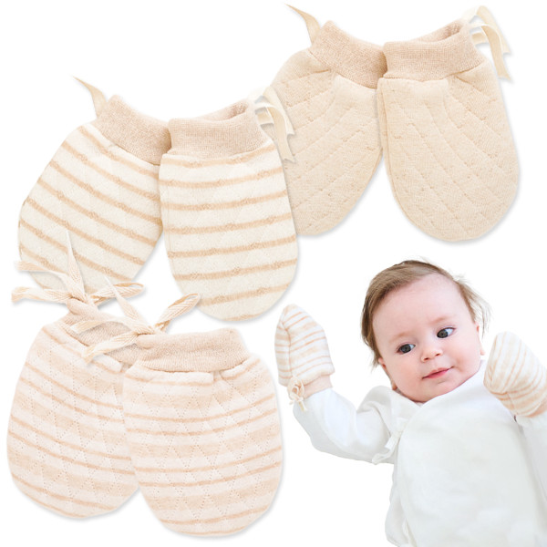 Kalevel Baby Newborn Mittens No Scratch Winter Infant Baby Warm Gloves