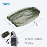 Kalevel 4pcs Mosquito Head Net Mesh Bug Gnat Insect Head Face Neck Net Protection Cover for Hat Hiking Jungle Gardening Fishing