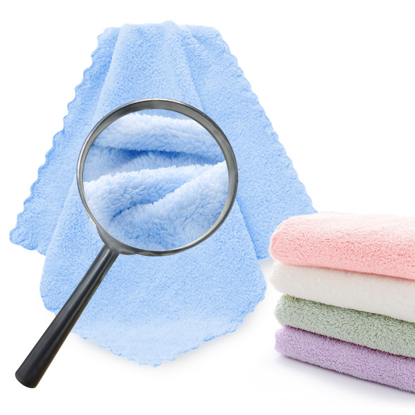 Kalevel 5pcs Baby Washcloths Ultra Soft Fluffy Microfiber Face Wash Cloth Makeup Remover Cloths Reusable for Women No Seams Edge 12 x 12 (Mixed Colors)