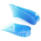 Kalevel 4.5cm 1.8inch Height Half Elevator Insole Silicone Increased Insoles Shoe Pads for Men Women