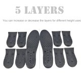 Kalevel Adjustable Unisex Breathable 3-8cm Approximately 1.18-3.15 Inches Taller Four-Layer Increased Insole Elevator Insole Shoe Pads- One Pair (Black)