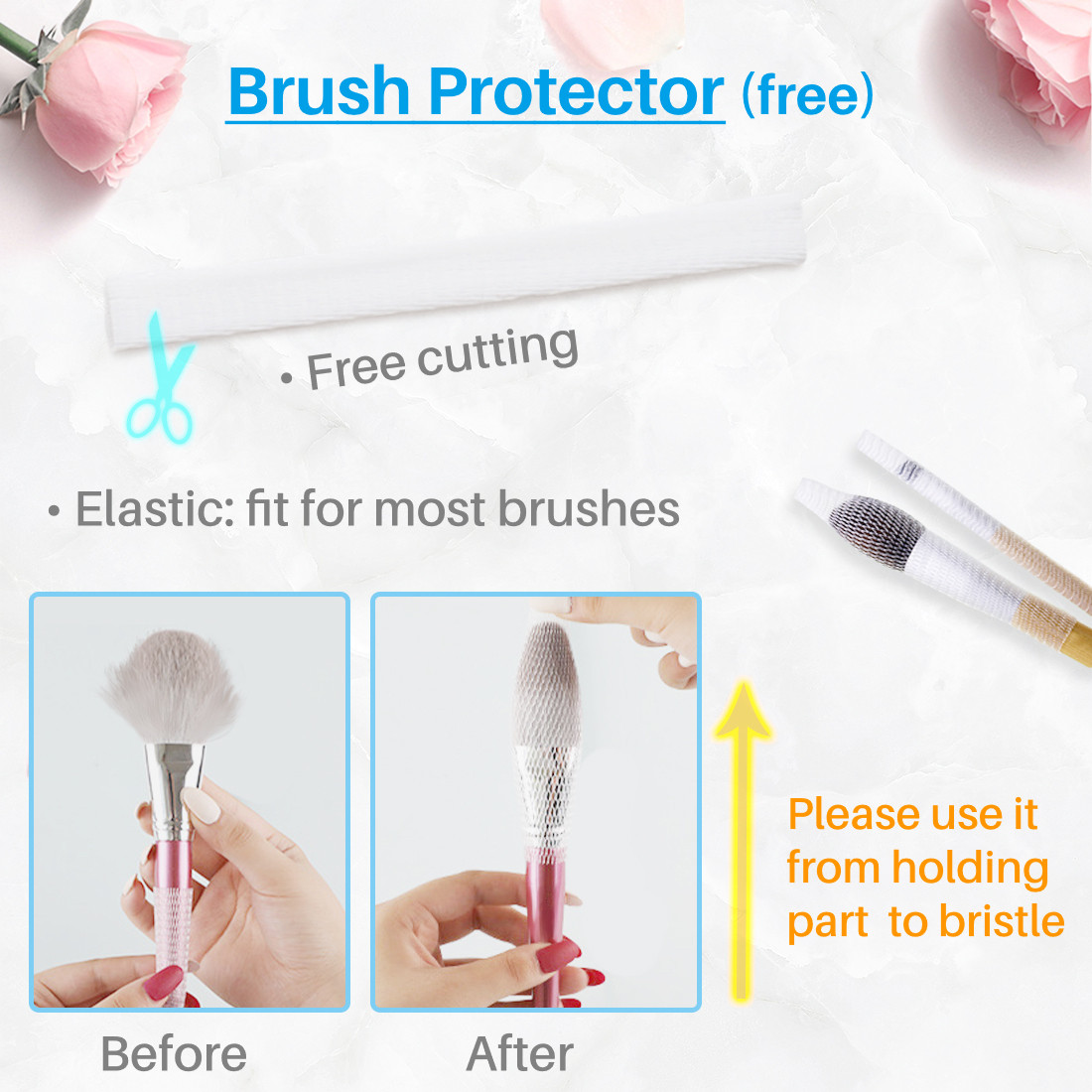 Kalevel Makeup Brush Cleaner Mat Portable Silicone Cosmetic Brush