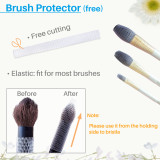 Kalevel 26 Holes Makeup Brush Drying Tree Tower and Color Switcher Removal Sponge Collapsible with Bonus Brush Protector (White Set)