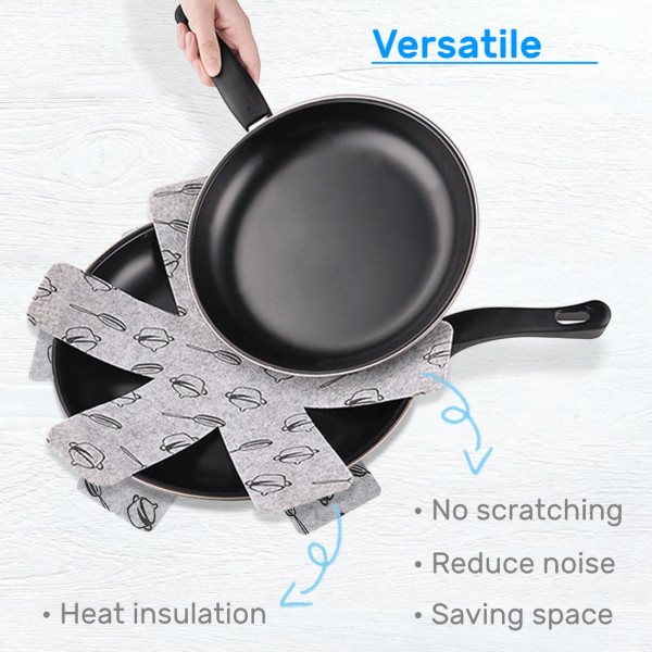 Kalevel 16pcs Pots and Pans Protectors Pot Dividers Pads Cookware Dish