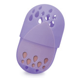 Kalevel Silicone Makeup Sponge Holder Container Beauty Sponge Travel Case Dustproof and Shockproof (Purple)