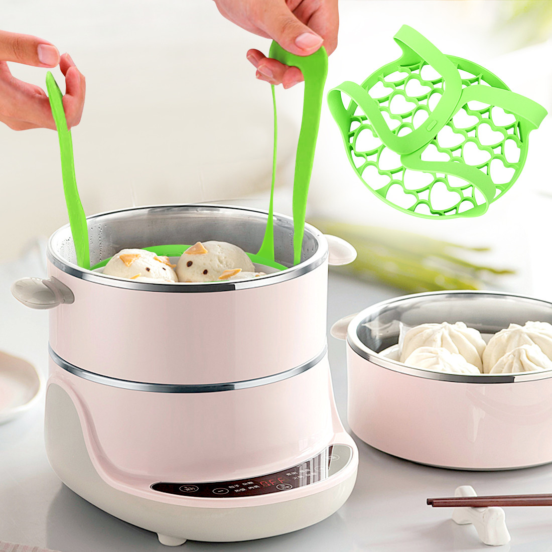 Kalevel Silicone Pressure Cooker Sling Bakeware Sling Lifter Egg Rack