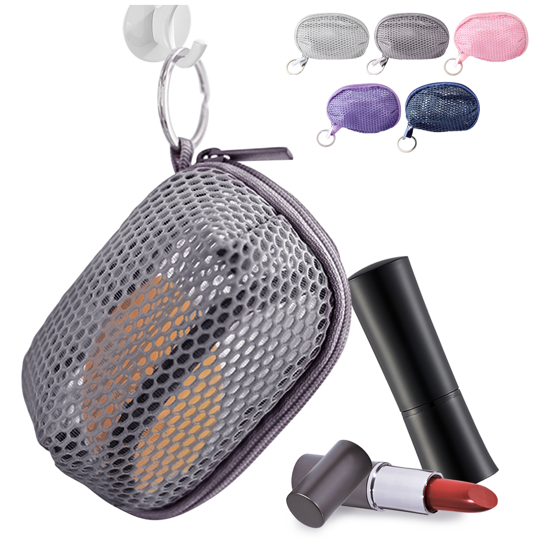 Kalevel Makeup Sponge Mesh Bag Beauty Sponge Travel Case Small Cosmetic