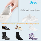 Kalevel 3 Pairs Height Increase Insole Heel Lift Pads Shoe Insert Elevator Taller Shoe Insoles Men Women Different Heights