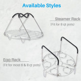 Kalevel Pressure Cooker Rack Trivet Stainless Steel Egg Steamer Rack Stand 6 8 Quart Versatile with Heat Resistant Handles