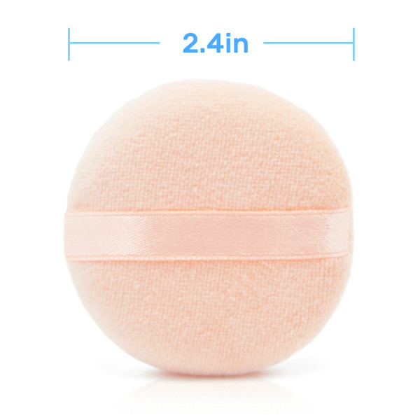 Kalevel 6pcs Makeup Powder Puffs Sponge Compact 2.4 Inch Cotton Reusable Cosmetic Powder Puff