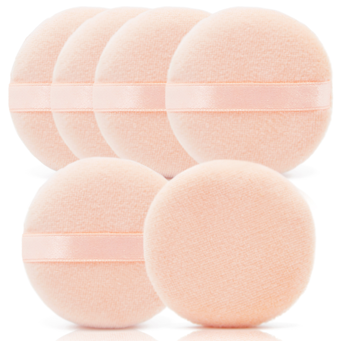 Kalevel 6pcs Makeup Powder Puffs Sponge Compact 2.4 Inch Cotton