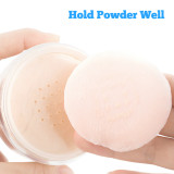 Kalevel 6pcs Makeup Powder Puffs Sponge Compact 2.4 Inch Cotton Reusable Cosmetic Powder Puff Soft Sponge Small Powder Puffs with Handle for Face Body Loose Powder
