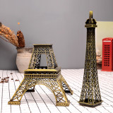 Metal Eiffel Tower Statue - Kalevel 12.6 Inch Tall Eiffel Tower Centerpiece Art Craft Kit Paris Eiffel Tower Figurine Model Stand Decorations Ornament Vintage Christmas Home Office Party Table Decor