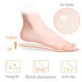 Kalevel Height Increased Insoles Elevator Taller Shoe Inserts for Men Work Boots 1.5cm (US Size 9-11)