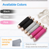 Kalevel Jump Rope Workout Tangle Free Adjustable Jump Rope with Carrying Pouch and Soft Foam Handle 9ft for Men And Women Kids