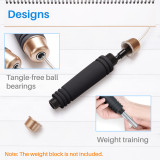 Kalevel Jump Rope Workout Tangle Free Adjustable Jump Rope with Carrying Pouch and Soft Foam Handle 9ft for Men And Women Kids