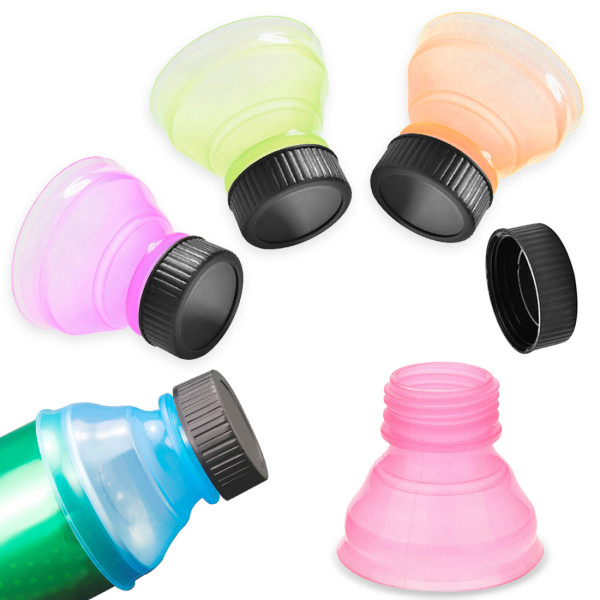 Kalevel Can Cover Lid Plastic Soda Can Covers Saver Sealer Reusable Bottle Caps Stopper for Soda Multipack Random Colors