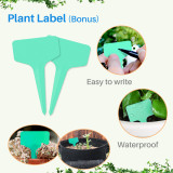 Kalevel 2 Pack Potato Grow Bags Garden Planting Pot Containers 10 Gallon 7 Gallon with Flap Handles and 10pcs Plant Labels (Green)