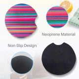 Kalevel Car Coasters 4 Pack Neoprene Car Cup Coasters Drink Mats 2.56 Inch Cup Pads Absorbent Coasters for Cup Holder Drinks