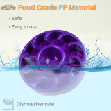 Kalevel Dog Feeder Slow Eating Pet Bowl Bloat Stop Anti-gulping Dog Food Bowl Prevent Choking for Large Medium Dogs Red