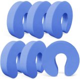 Kalevel Door Pinch Guard Baby Proof Door Stopper C-Shaped Door Stop Finger Pinch Door Hinge Guard Foam Door Stoppers for Kids, Children, Babies (6 Pack, Blue)