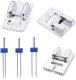 Kalevel Sewing Machine Twin Needles Double Stretch Needles 3 Sizes with Pintuck Foot Sewing Machine Presser Feet 5 7 9 Groove
