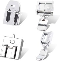 Kalevel Zipper Foot Invisible Zipper Presser Foot Compatible with Most Low Shank Snap on Singer,Brother,Janome,Babylock,Juki,Elna