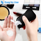 Kalevel Travel Bottles with Keychain Holder Refillable Empty Bottles Keychain Plastic Spray Bottle Set of 5 for Soap Lotion 1 Oz