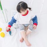 Baby Knee Pads for Crawling - Kalevel Baby Crawling Knee Pads Anti-Slip Elastic Knee Protectors Breathable Knee Sleeve Infant Toddler Elbow and Knee Pads for Babies 0-3 Years (2 Pairs, Grey + Blue)