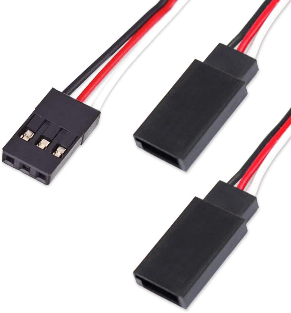 Kalevel Servo Y Extension Cable Female to Male Wire Extension Cord JR